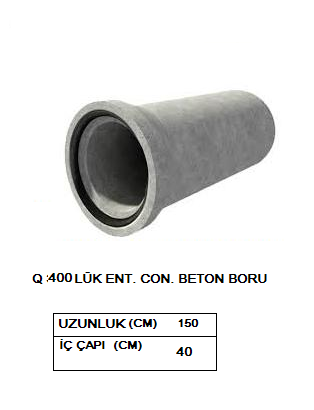 400 lük Beton Boru