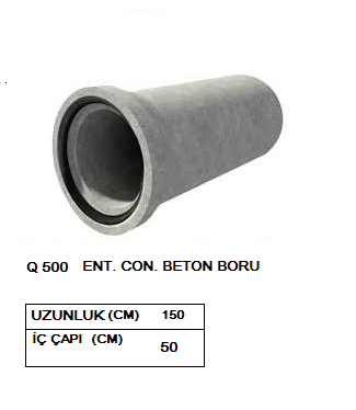 500 lük Beton Boru